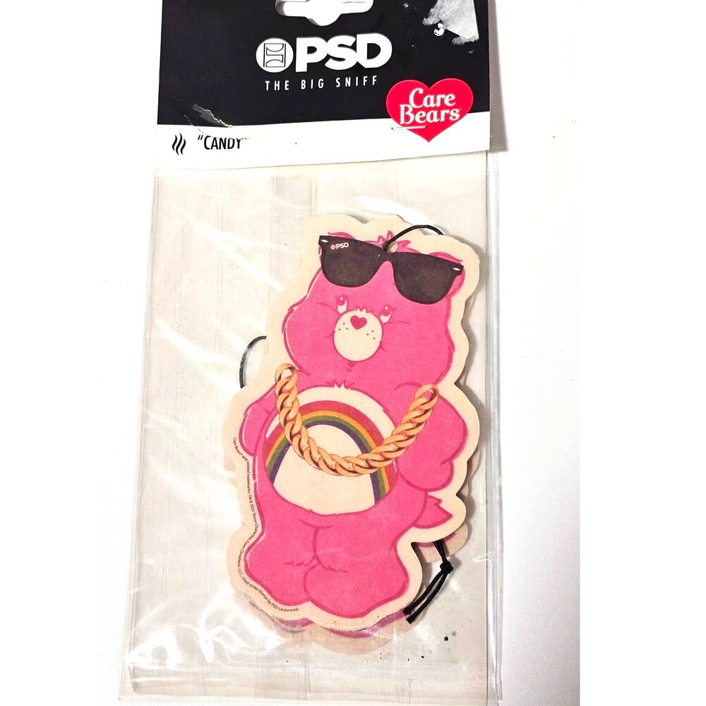 PSD Big Sniff Care Bear Cheer Bears Hanging Air Fresheners Candy Scent 2 Pack